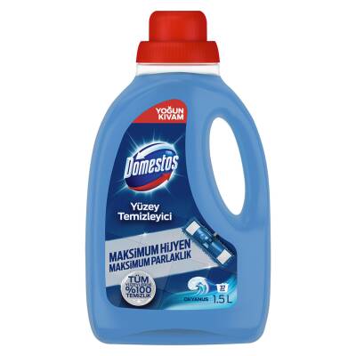 Domestos Yüzey Temizleyici Okyanus Maksimum Hijyen Tüm Yüzeyler için Yüzey Temizleyici 1500 ML - Domestos
