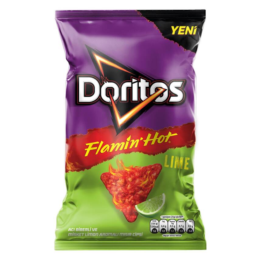 Doritos Flamin' Hot Lime Mısır Cipsi Süper Boy 115 G - 1