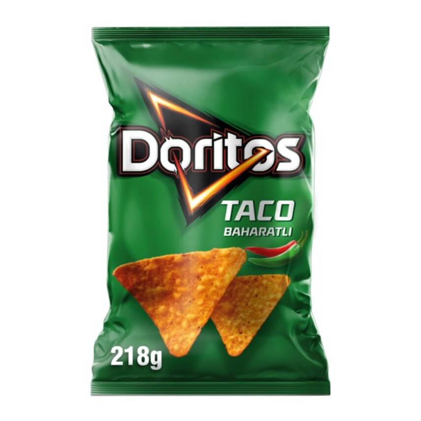 Doritos Taco Baharatlı Mısır Cipsi Mega Boy 218 G - 1