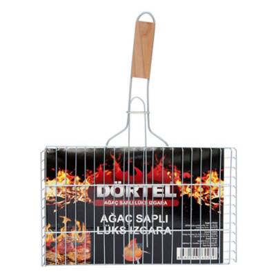 Dörtel Ağaç Saplı Lüks Izgara 23X36cm - Dörtel