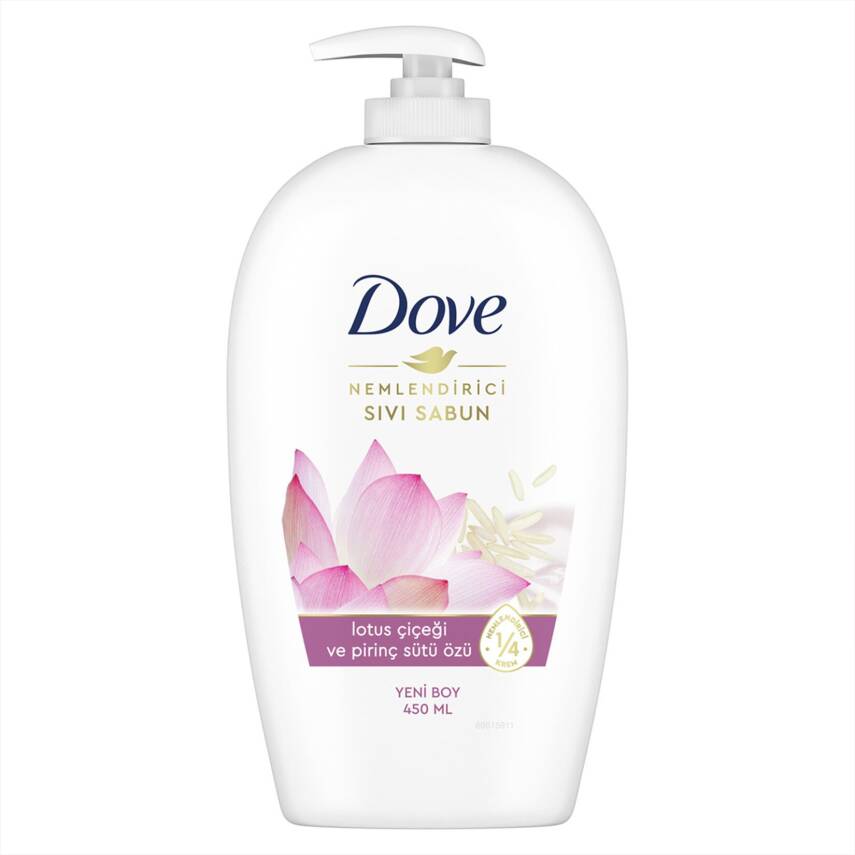 Dove Nemlendirici Sıvı Sabun Lotus Çiçeği ve Pirinç Özü 450 Ml - 1