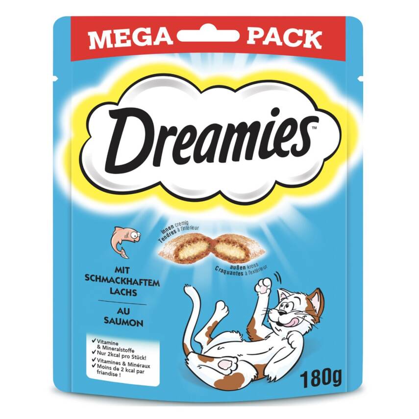 Dreamies Mega Somonlu Kedi Ödül Maması 180 G - 1