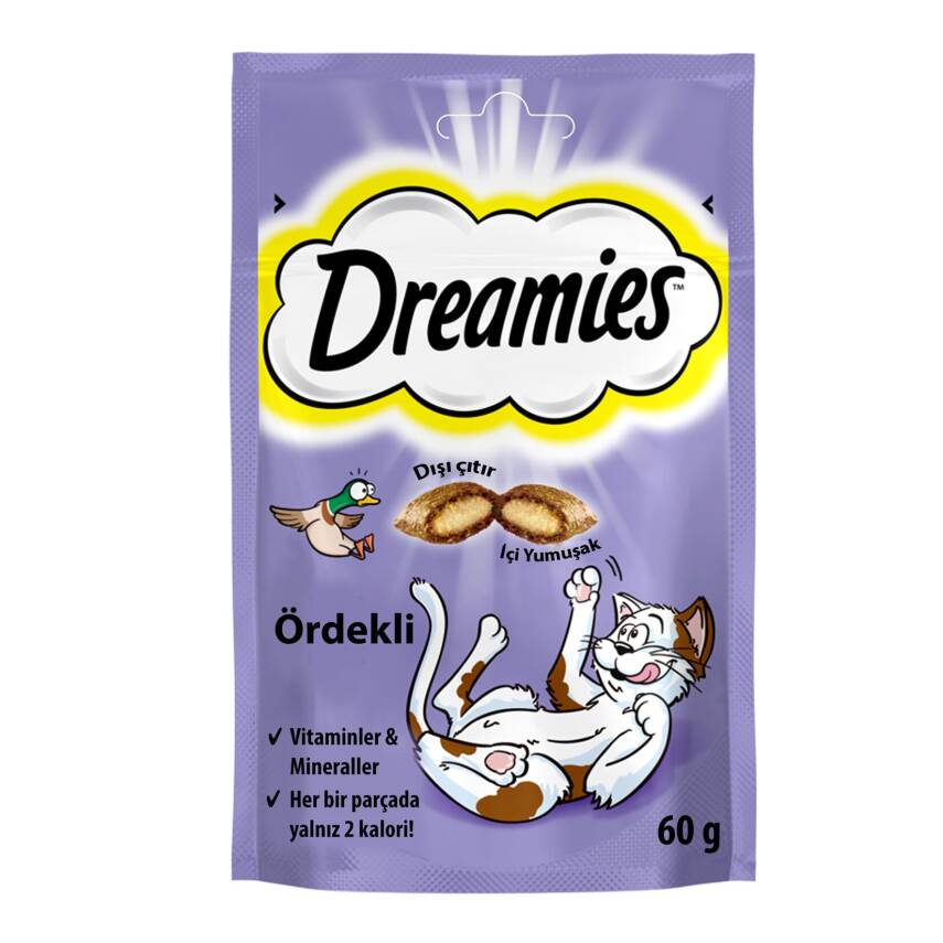 Dreamies Ördekli Kedi Ödül Maması 60 G - 1
