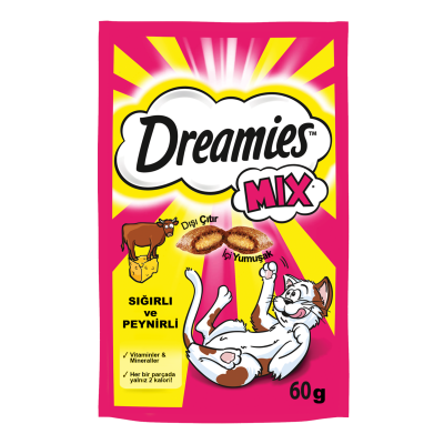 Dreamies Sığırlı ve Peynirli Kedi Ödül Maması 60 G - Dreamies