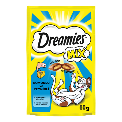 Dreamies Somonlu ve Peynirli Kedi Ödül Maması 60 G - Dreamies