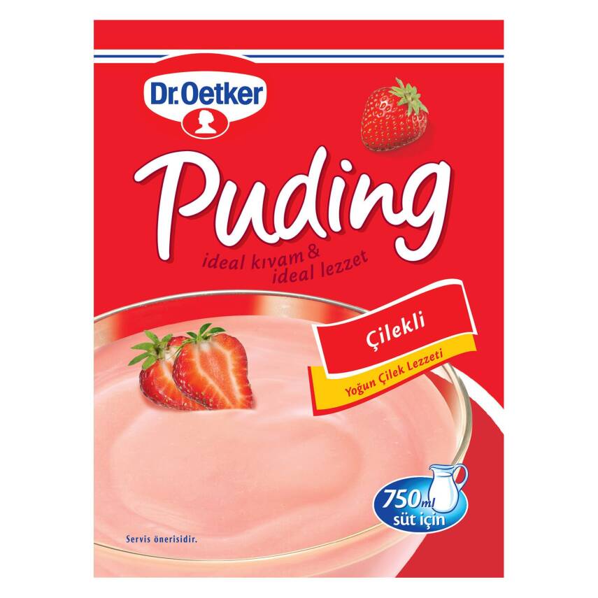 Dr.Oetker Çilekli Puding Toz Karışımı 120 G - 1