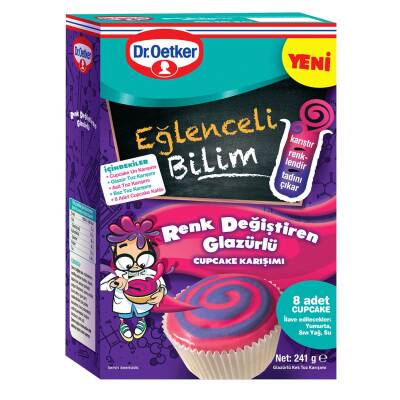 Dr.Oetker Eğlenceli Bilim Renk Değiştiren Glazürlü Cupcake 241 G - Dr.Oetker