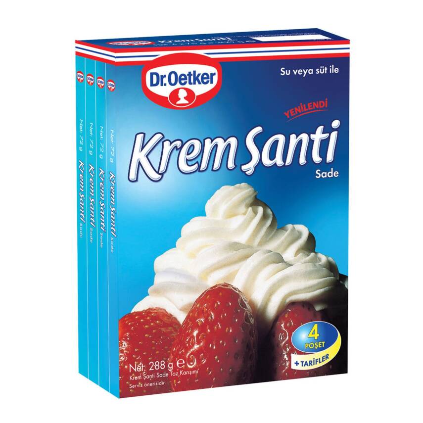 Dr.Oetker Krem Şanti Ekonomik 4 x 72 G - 1