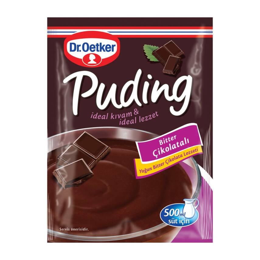 Dr.Oetker Puding Bitter Çikolatalı 111 G - 1