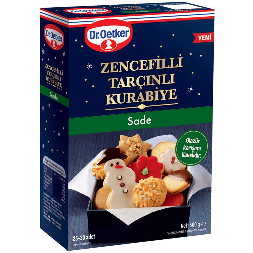 Dr.Oetker Zencefilli Tarçınlı Kurabiye Sade 500 G - 1