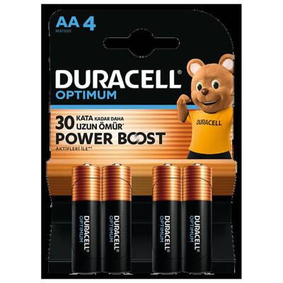 Duracell Optimum Powerboost AA Kalem Pil 4'lü - Duracell