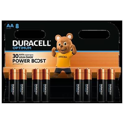 Duracell Optimum Powerboost AA Kalem Pil 8'li - Duracell