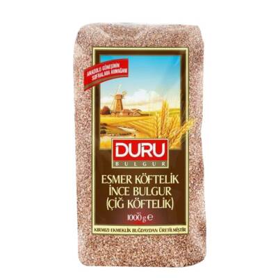 Duru Esmer Çiğ Köftelik Bulgur 1 Kg - Duru