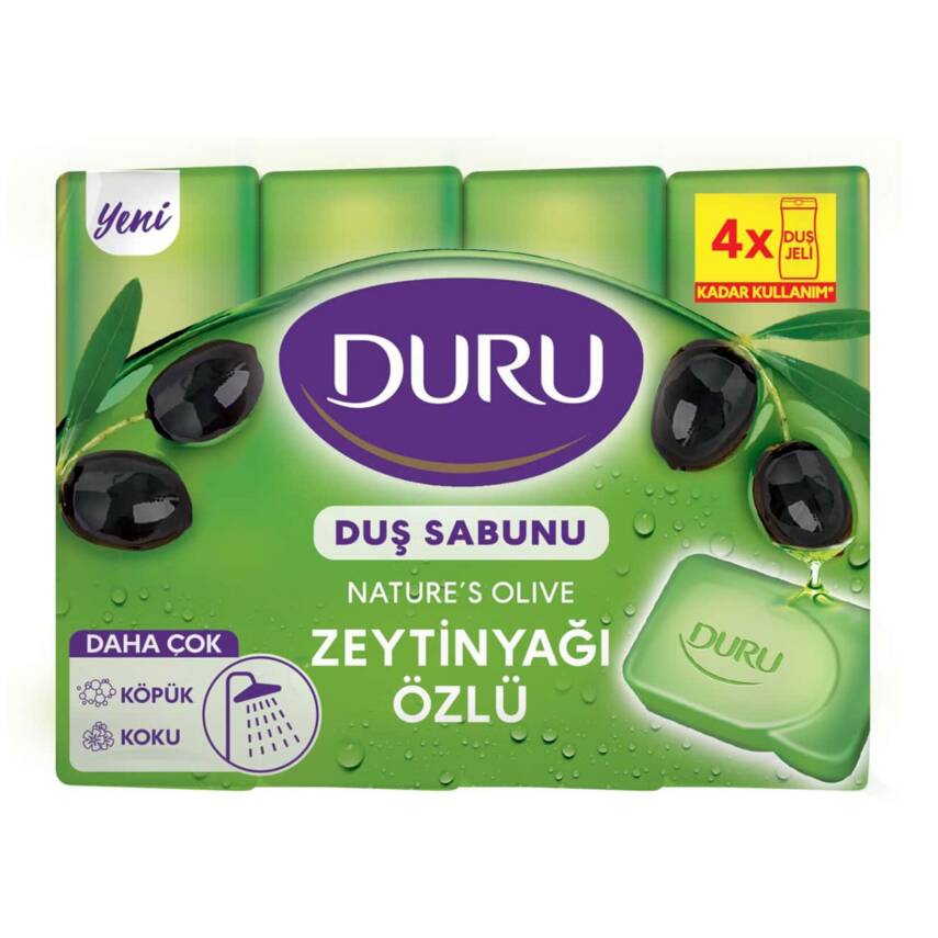 Duru Natural Olive Zeytinyağlı 4X150 G - 1