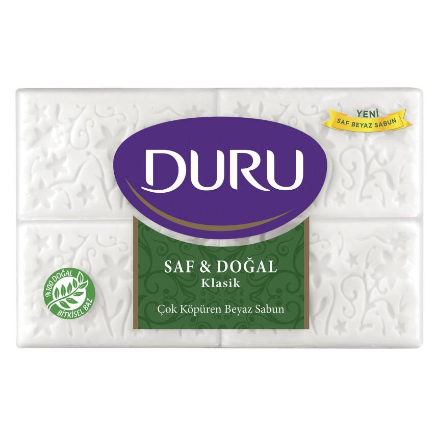 Duru Saf&Doğal Klasik Beyaz Kalıp Sabun 600 G - 1