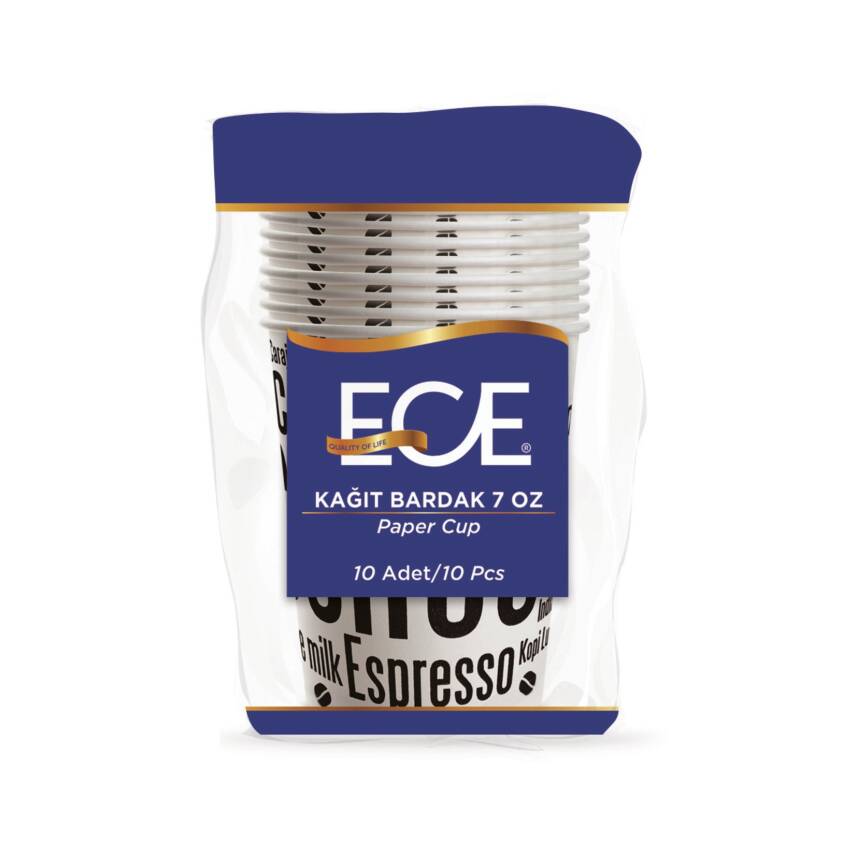 Ece Kağıt Bardak 7 Oz 10'lu - 1