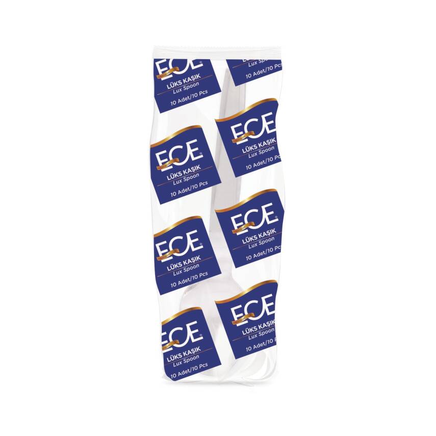 Ece Lüks Plastik Kaşık 10'lu - 1