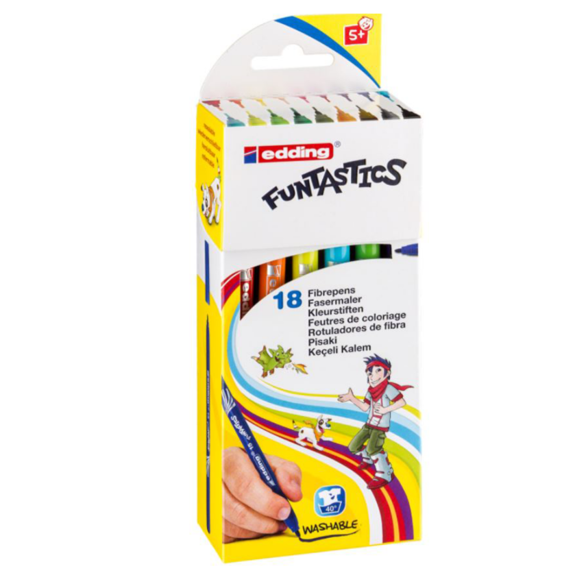 Edding Funtastics Keçe Uçlu Kalem İnce 18'li Set - 1