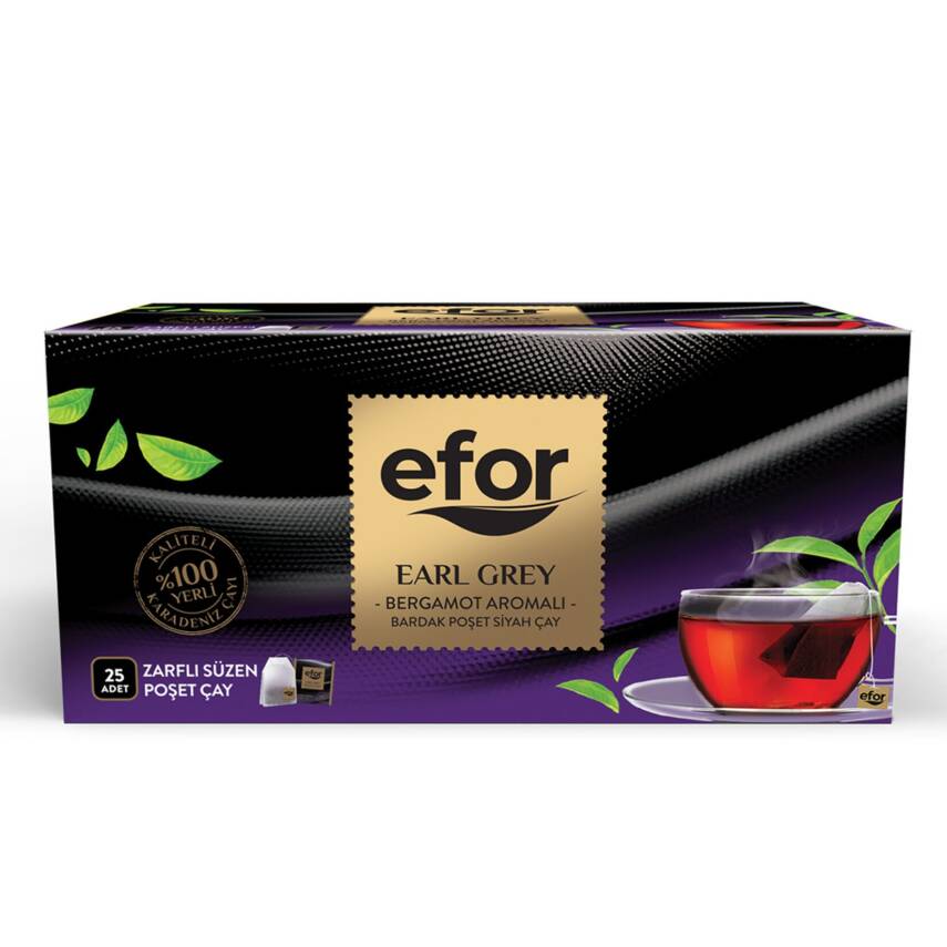 Efor Early Grey Süzen Poşet Çay 25 x 2 G - 1