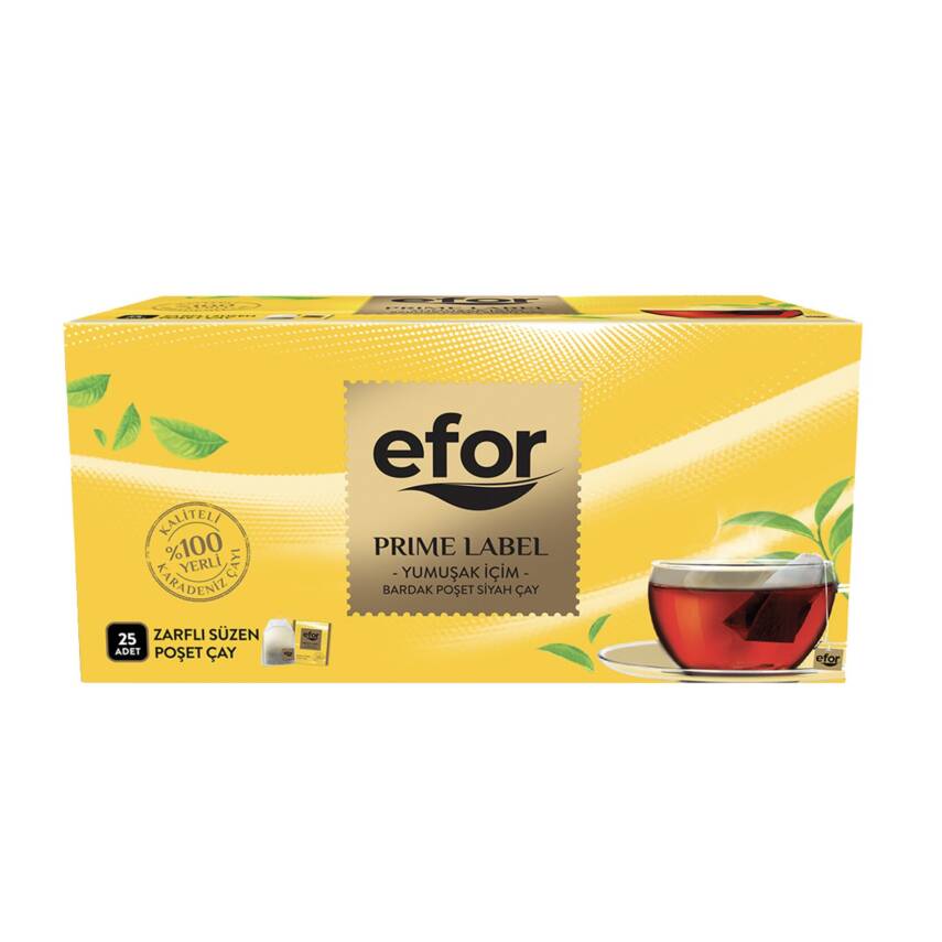 Efor Prime Label Bardak Poşet Çay 25'li 50 G - 1