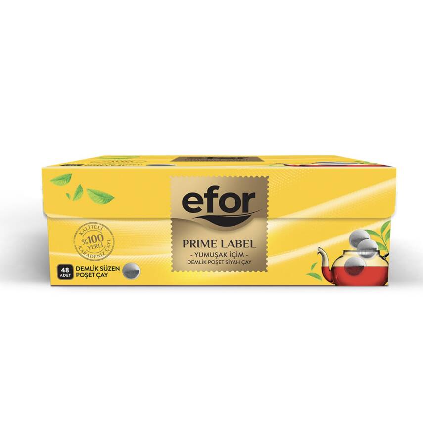 Efor Prime Label Demlik Poşet Çay 48'li 153 G - 1