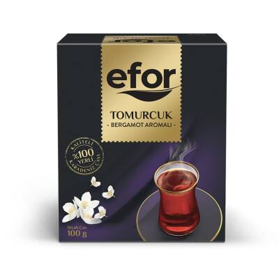 Efor Tomurcuk Bergamot Aromalı Siyah Çay 100 G - Efor