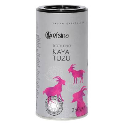 Efsina İyotlu İnce Kaya Tuzu (Tuzluk) 250 G - Efsina