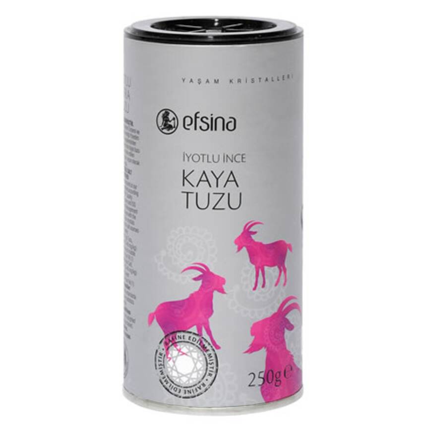 Efsina İyotlu İnce Kaya Tuzu (Tuzluk) 250 G - 1