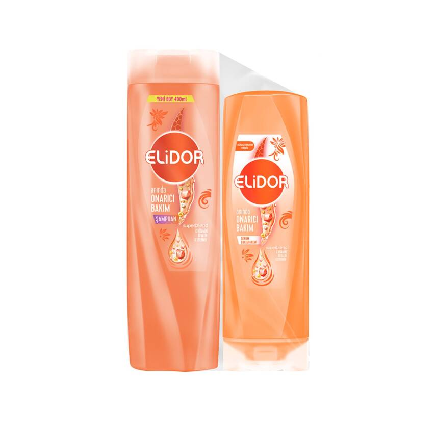 Elidor Anında Onarıcı Şampuan 400 Ml + Saç Kremi 200 Ml - 1