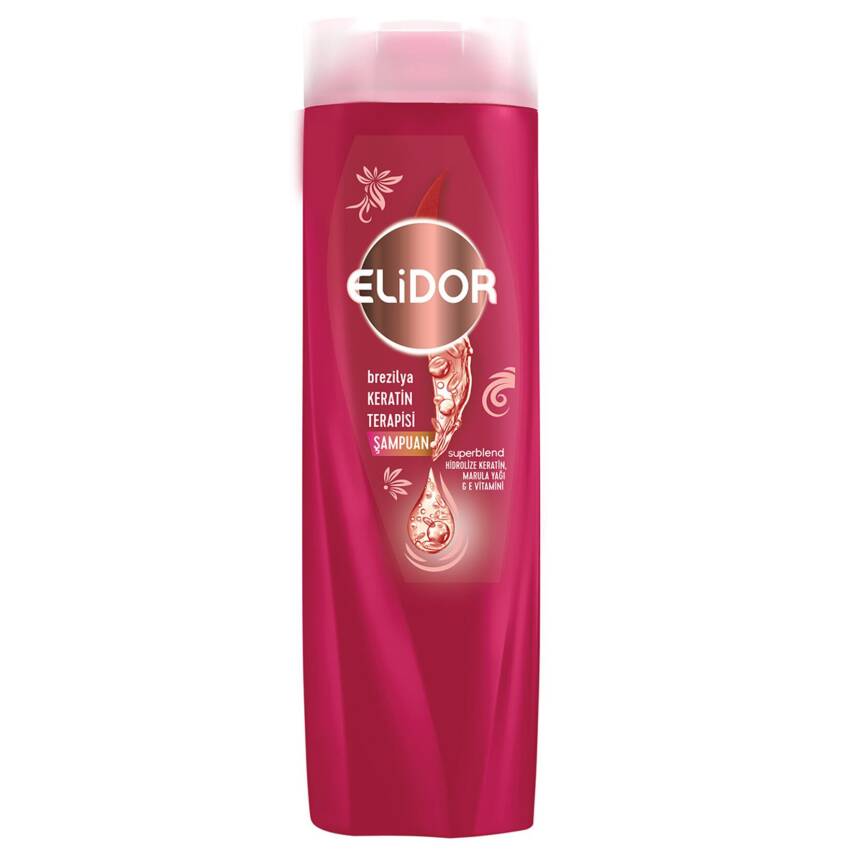 Elidor Saç Bakım Şampuanı Brezilya Keratin Terapisi 400 ml - 1