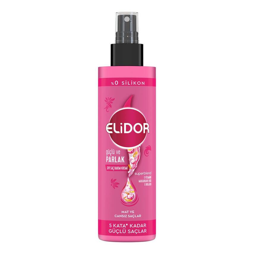 Elidor Sıvı Saç Bakım Kremi Güçlü ve Parlak 200 ml - 1