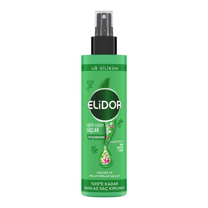 Elidor Sıvı Saç Bakım Kremi Sağlıklı Uzayan Saçlar 200 ml - 1