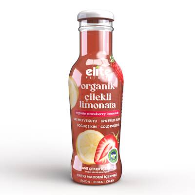 Elite Naturel Organik Çilekli Limonata 250 Ml - Elite