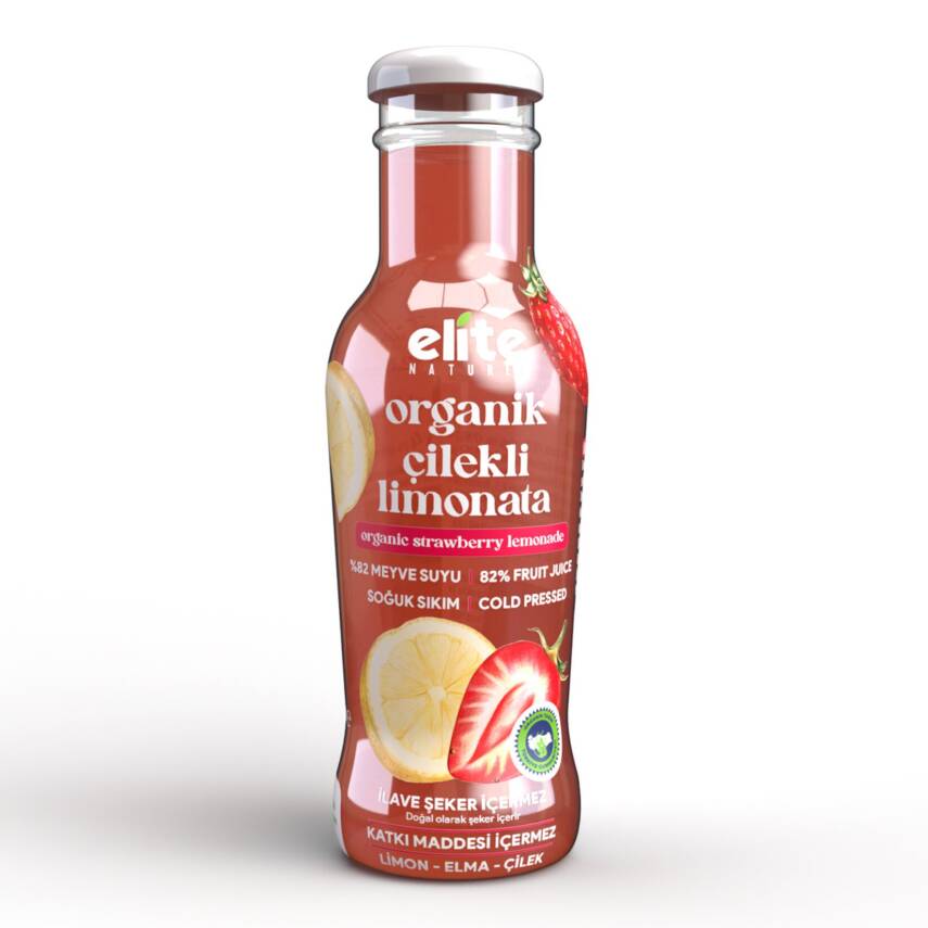 Elite Naturel Organik Çilekli Limonata 250 Ml - 1