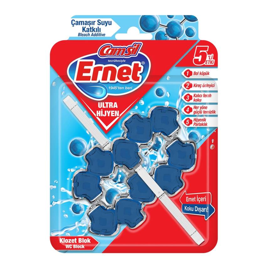 Ernet Wc Blok Çamaşır Suyu Katkılı 2*50 G - 1