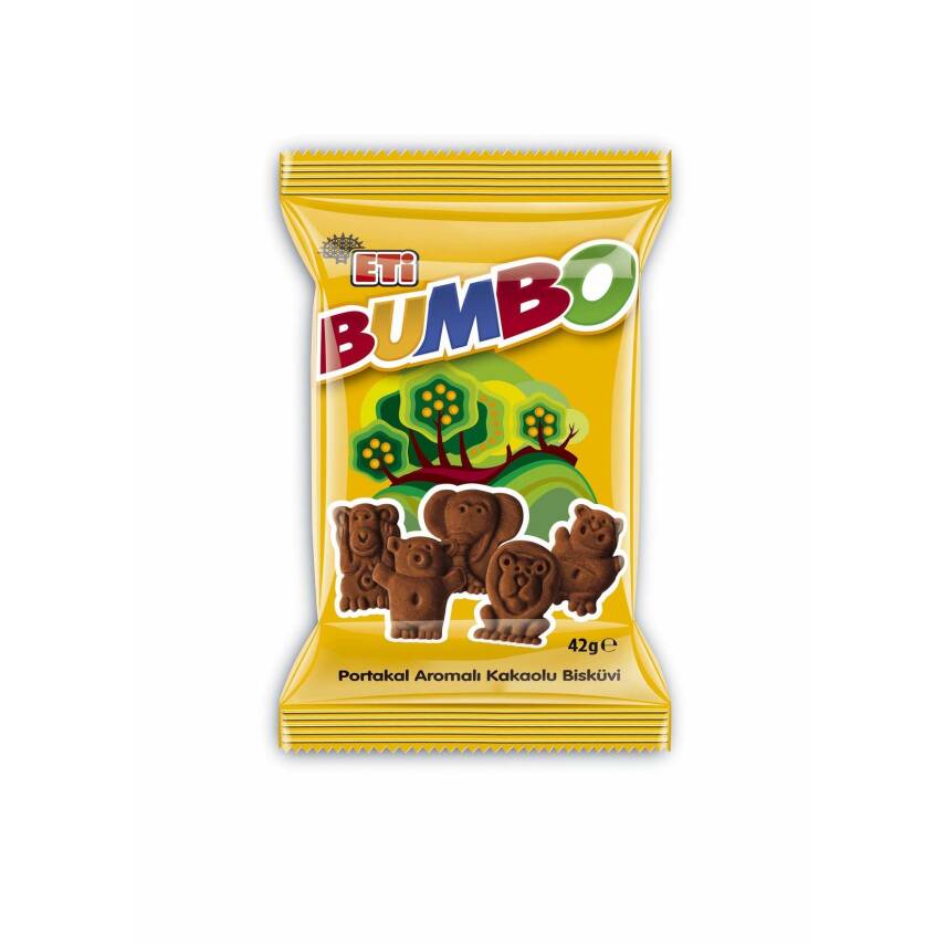 Eti Bumbo Portakal Aromalı Kakaolu Bisküvi 42 G - 1