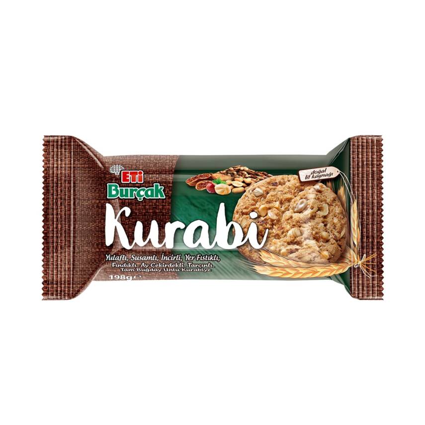 Eti Burçak Kurabi Yulaflı Fındıklı Kurabiye 198 G - 1