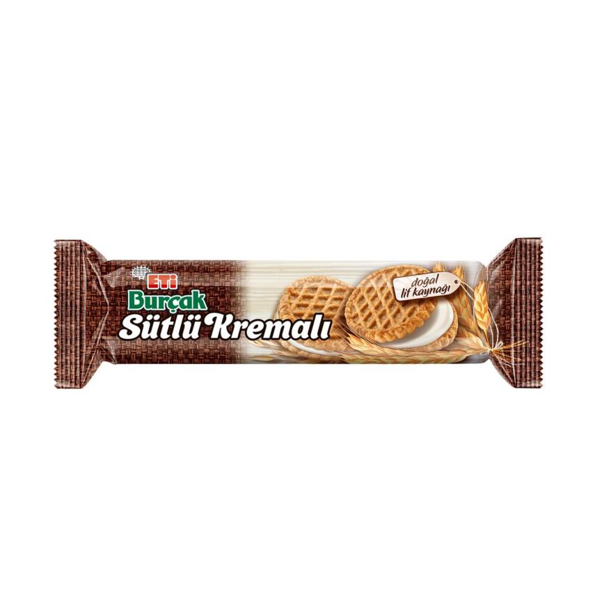 Eti Burçak Sütlü Kremalı Yulaflı Bisküvi 100 G - 1