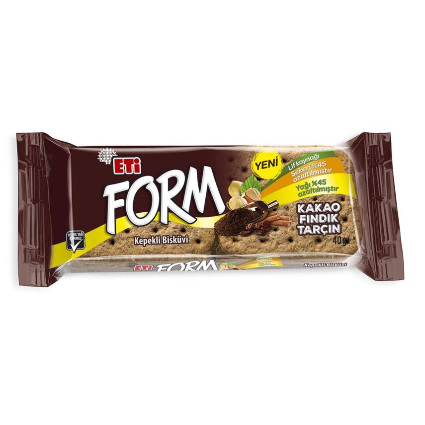 Eti Form Kakaolu Fındıklı Kepekli Bisküvi 40 G - 1