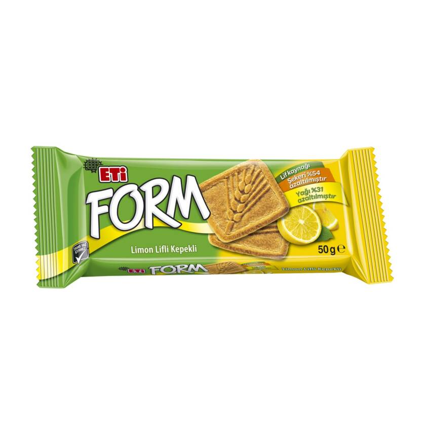 Eti Form Limon Lifli Kepekli Bisküvi 50 G - 1