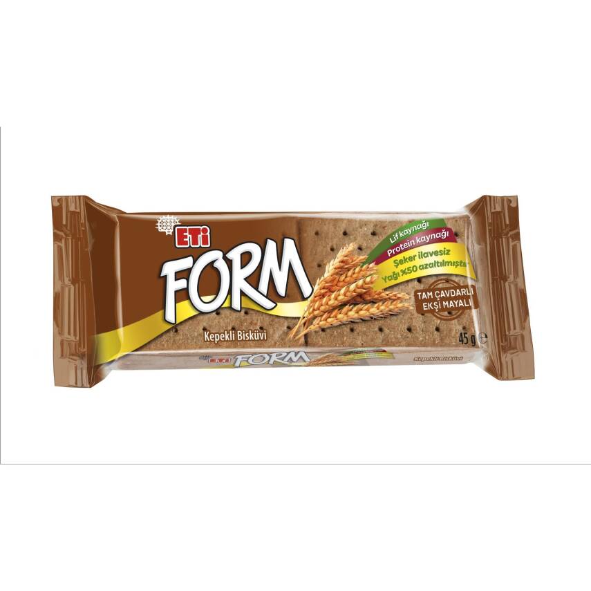 Eti Form Tam Çavdarlı Ekşi Mayalı Kepekli Bisküvi 45 G - 1