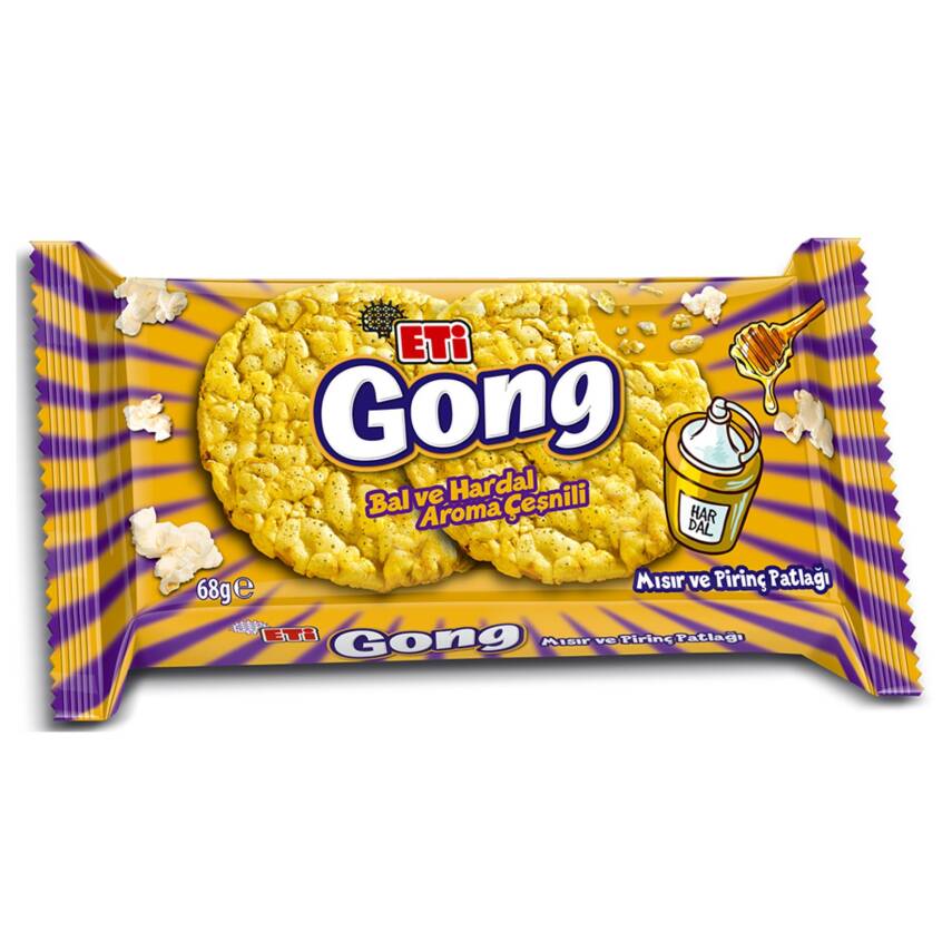 Eti Gong Ballı Hardallı Mısır ve Pirinç Patlağı 68 G - 1