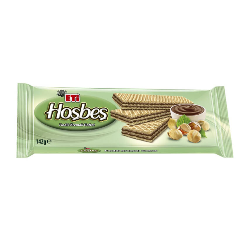 Eti Hoşbeş Fındık Kremalı Gofret 142 G - 1