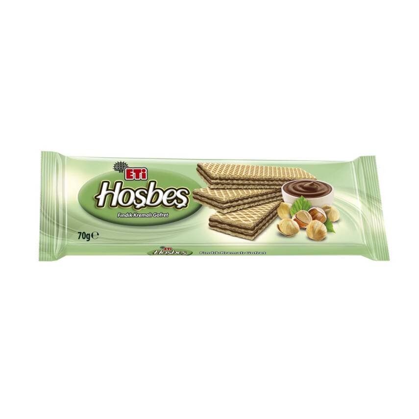 Eti Hoşbeş Fındık Kremalı Gofret 70 g - 1