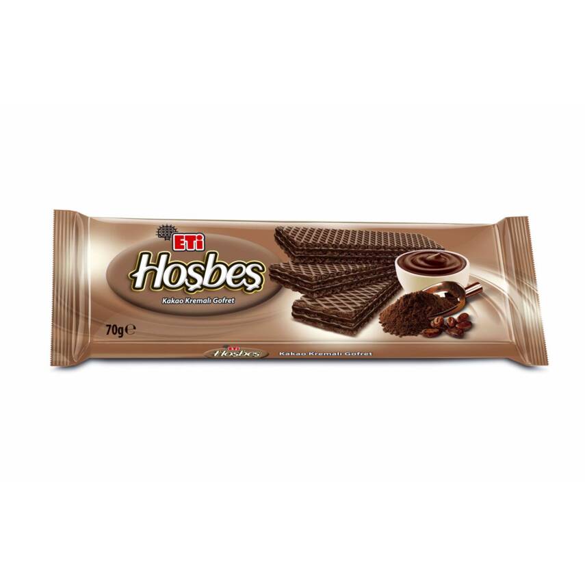 Eti Hoşbeş Kakao Kremalı Gofret 70 g - 1