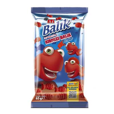 Eti Ketçaplı Kırmızı Balık Kraker 65 G - Eti