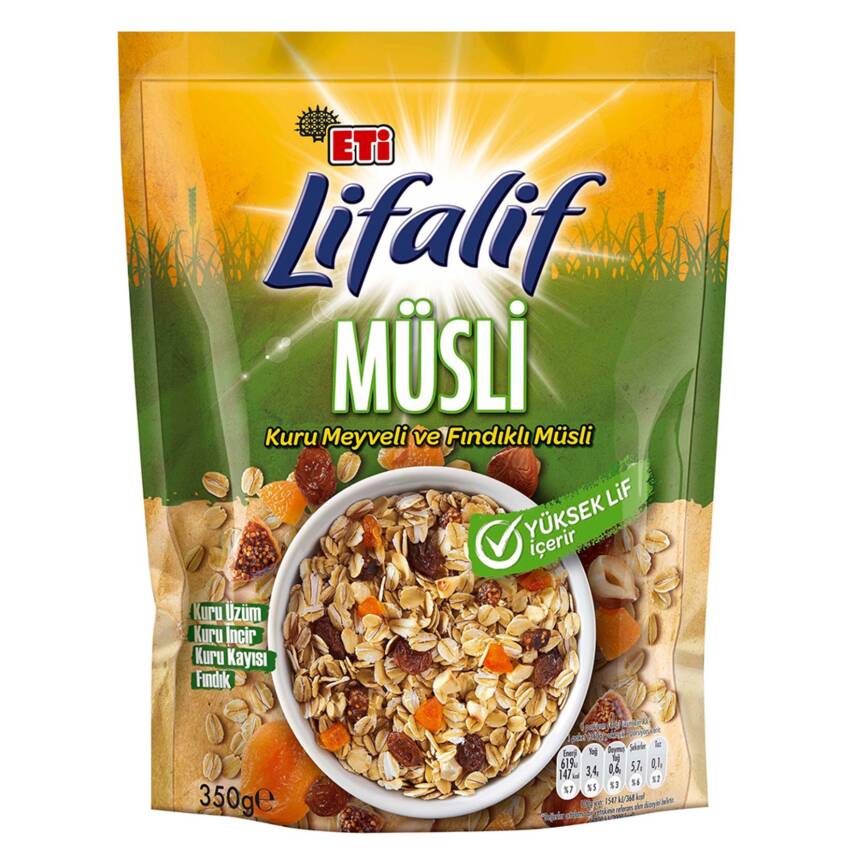 Eti Lifalif Kuru Meyveli ve Fındıklı Müsli 350 g - 1