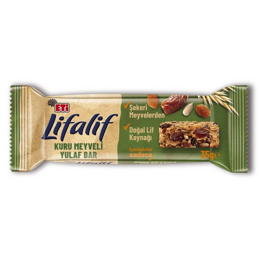 Eti Lifalif Kuru Meyveli Yulaf Bar 35 G - 1