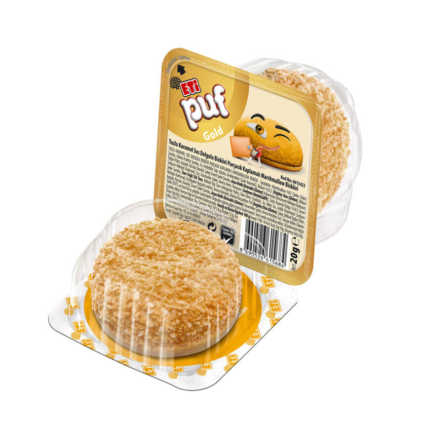 Eti Puf Gold Tuzlu Karamel Dolgulu 20 G - 1