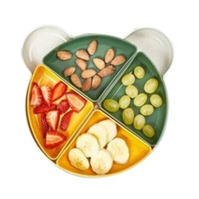 Evmoni 4 Bölmeli Çocuk Yemek Tabağı - Evmoni